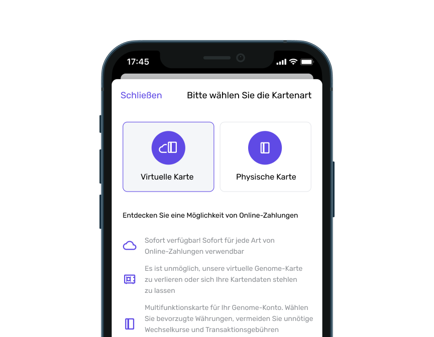 Gehen Sie zum „Karte"-Tab