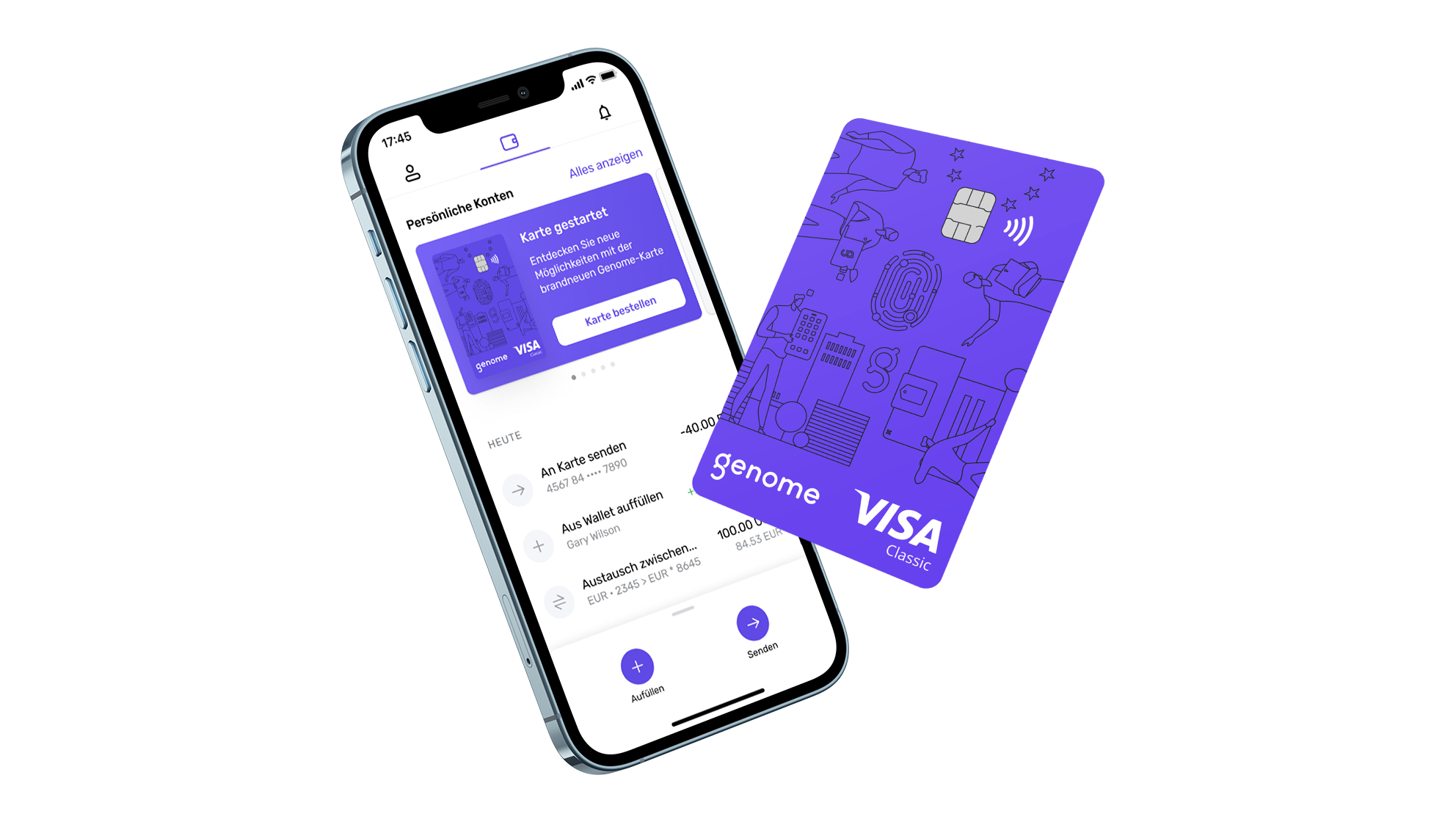 Genome persönliche Plastikkarte