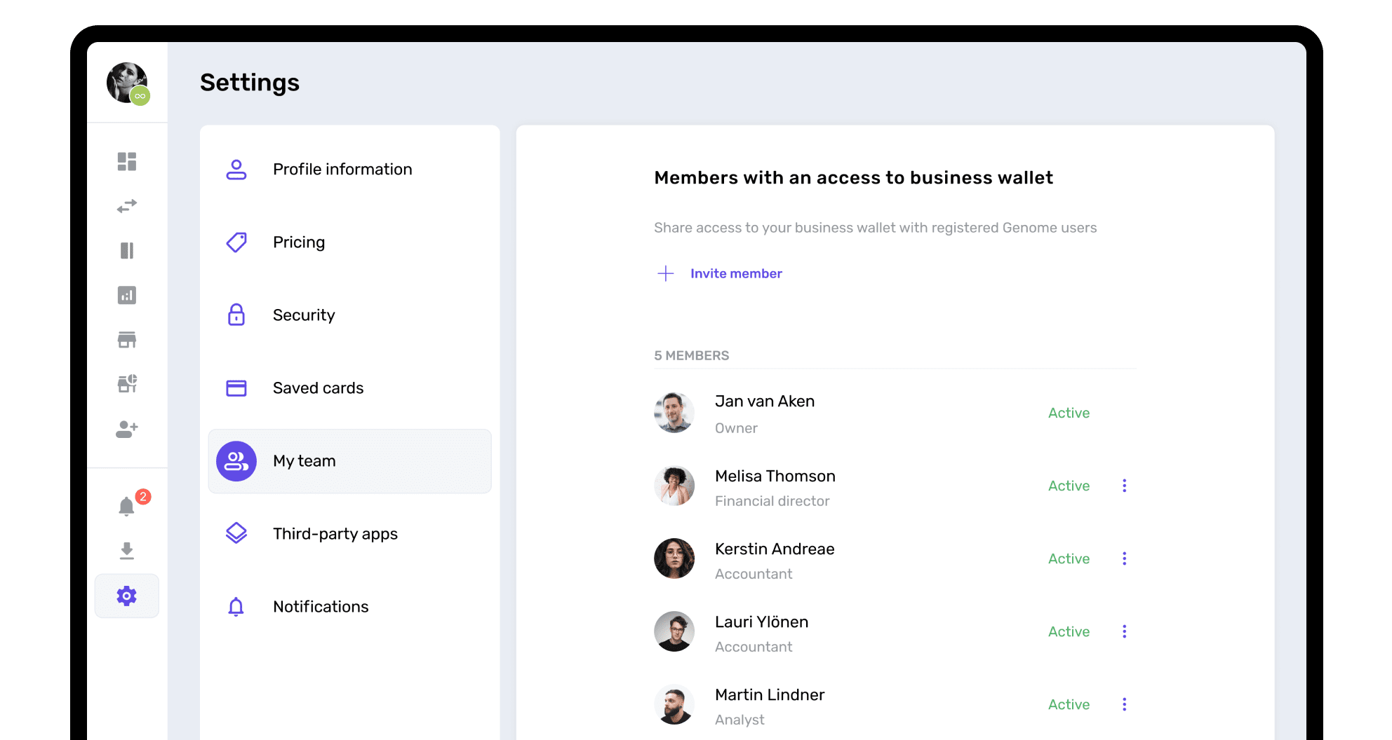 Wie kann ich auf die Funktion "Mein Team" zugreifen?