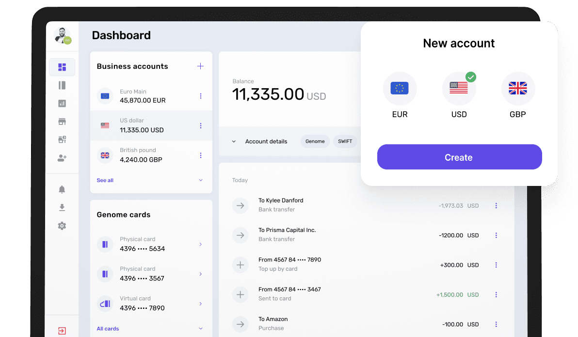 Genome business account