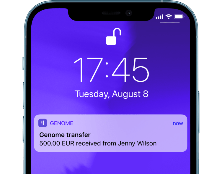 Genome Geldüberweisungen