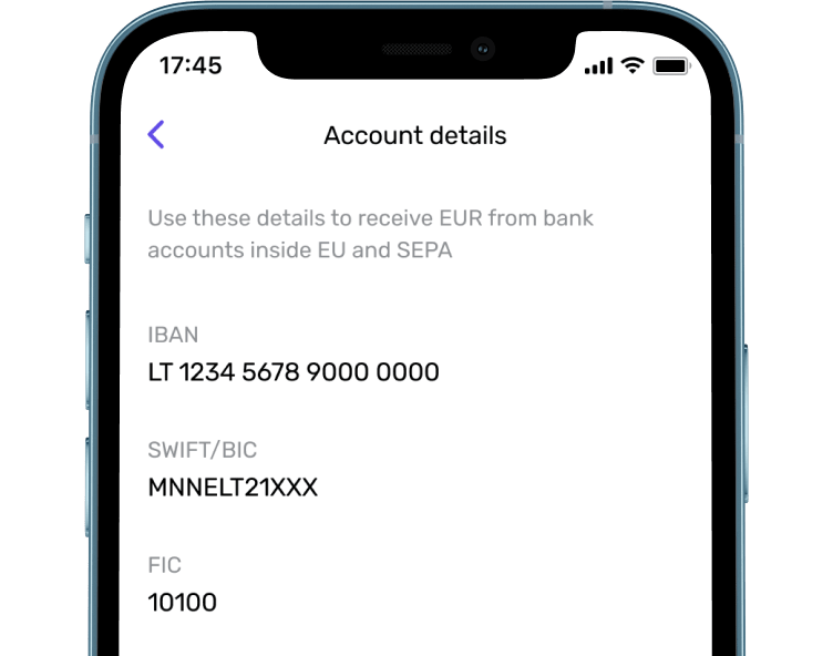Genome IBAN рахунок