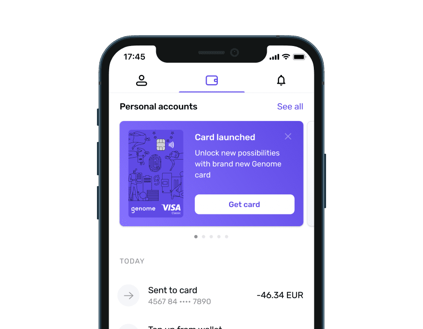 Open an account at Genome.