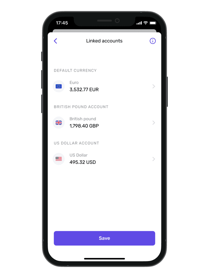 Start multi-currency personal virtual cards