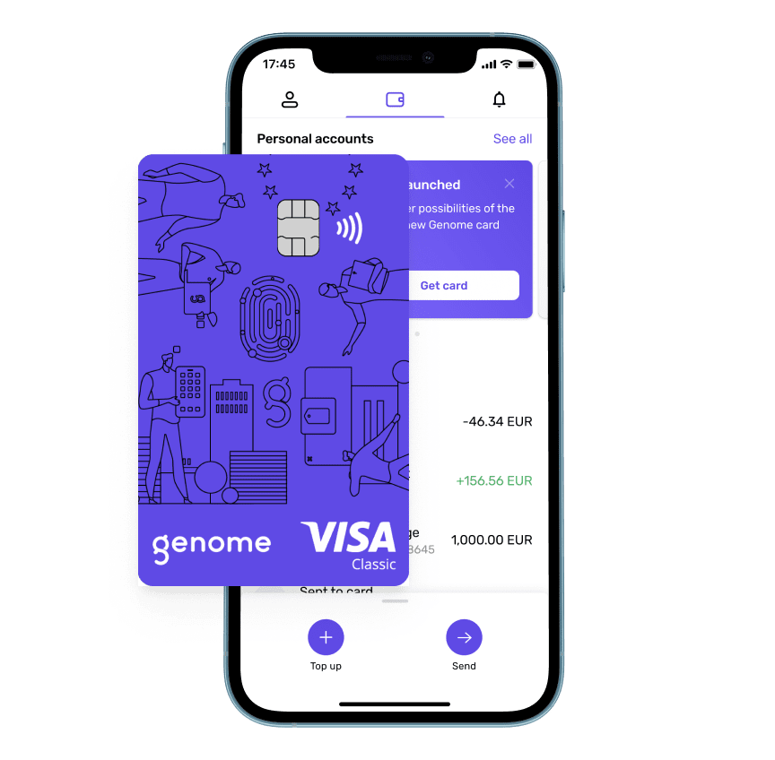 Discover personal cards in Genome